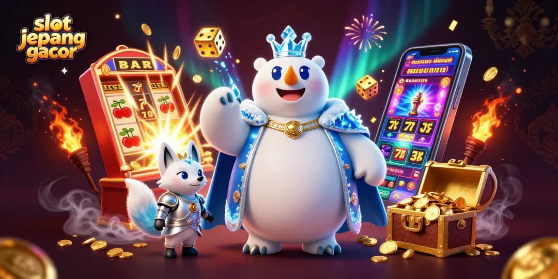 Experience the thrill of slot jepang gacor with this captivating 3D casino scene.