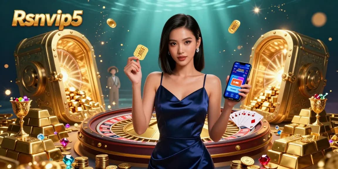 Menang besar dengan Rsnvip5 dalam suasana kasino yang hidup ini menampilkan seorang wanita Asia yang elegan!