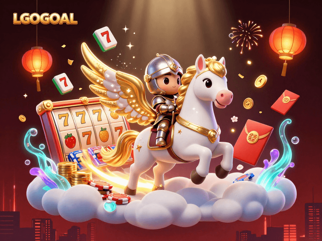 Experience thrilling gameplay with LGOGOAL's vibrant gaming environment in this dynamic casino scene.