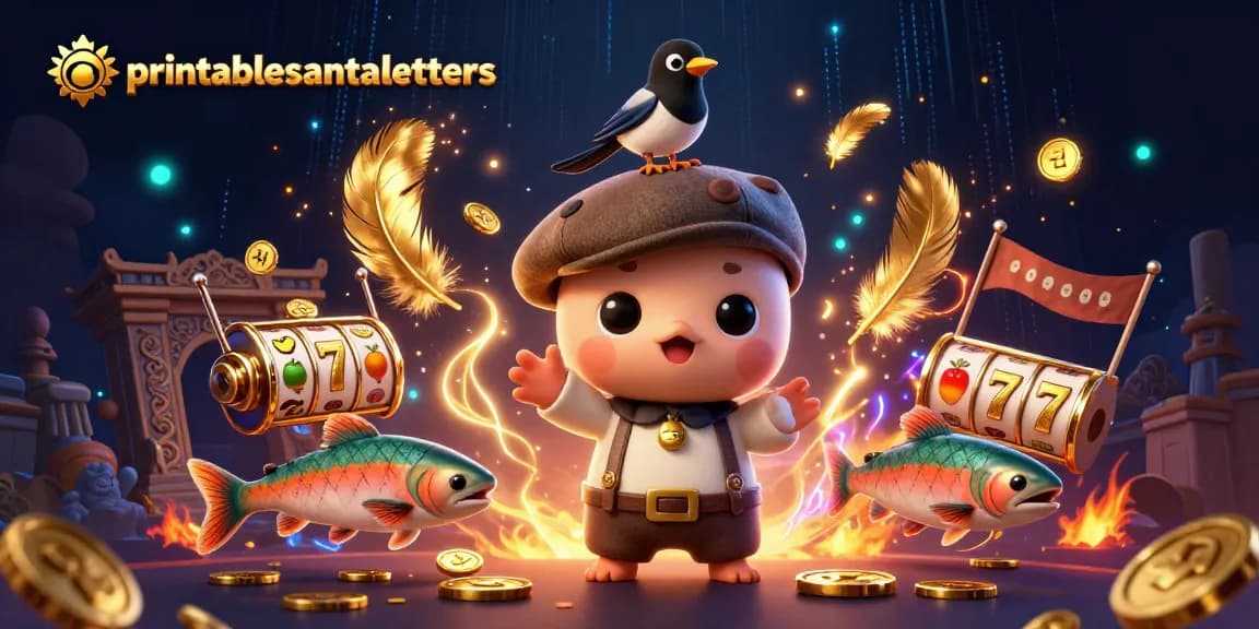 Printablesantaletters mempersembahkan karakter lucu dalam permainan slot berkilauan