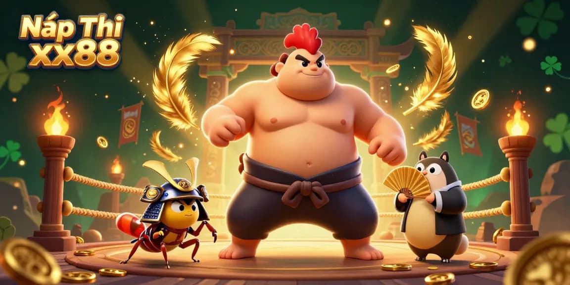 Experience Nạp Tiền xx88 with an exciting scene of cartoon characters in a dynamic casino atmosphere