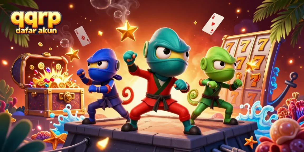 Engage with qqrp daftar akun for thrilling casino experiences, featuring dynamic 3D characters and vibrant game elements.