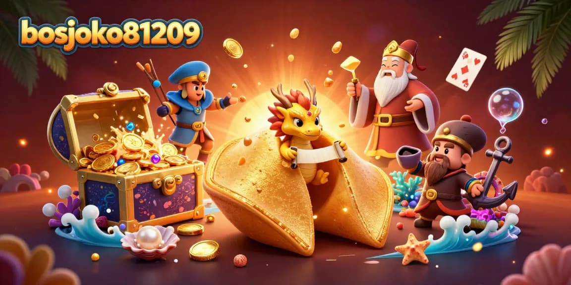 Menangkan jackpot dengan bosjoko81209, cookie keberuntungan raksasa yang diiringi naga pintar dan penjaga stik sumpit.