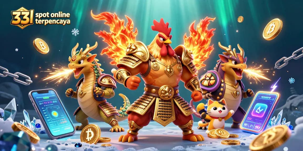 Experience the thrill of 33l slot online terpercaya with legendary characters in a vibrant casino scene.