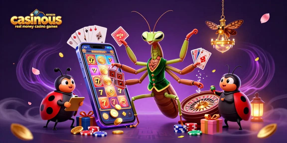 Experience casinous.com real money casino games with vibrant 3D characters and dynamic gaming elements.