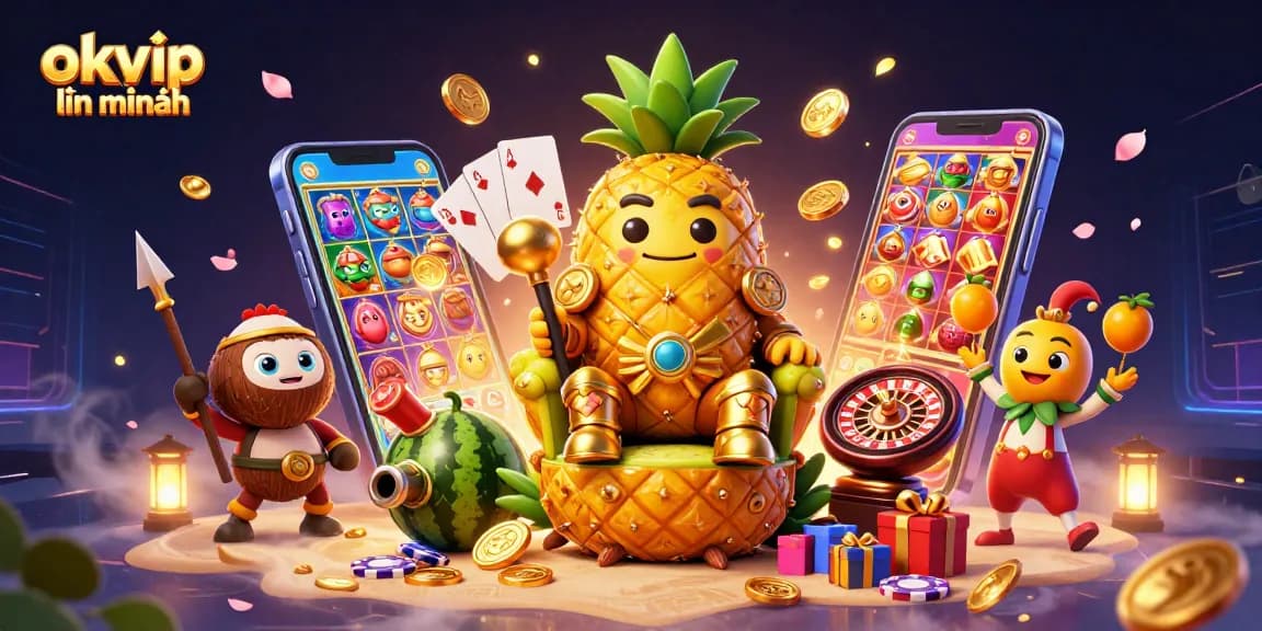 Engage with okvip liên minh for thrilling online gaming experience in a vibrant casino scene.
