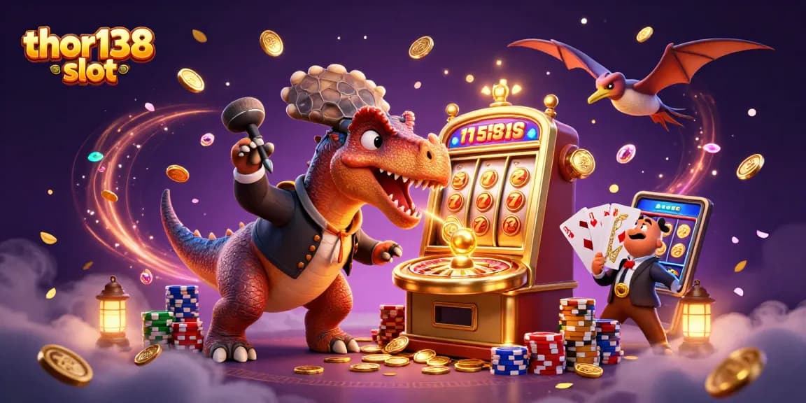 Menangkan jackpot dengan thor138 slot, kepala pachycephalosaurus menghantam mesin slot emas.