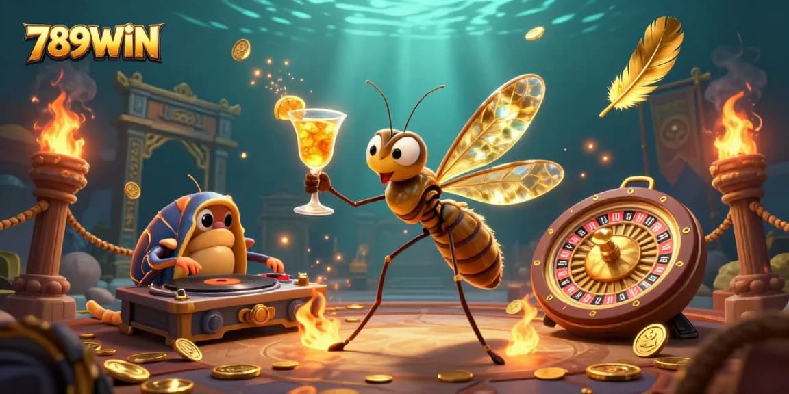 Engage with 789WIN's thrilling casino scene featuring unique characters and dynamic gaming elements.
