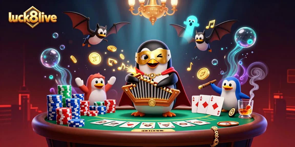 Experience thrilling gameplay at luck8live with rich casino visuals and dynamic character interactions.