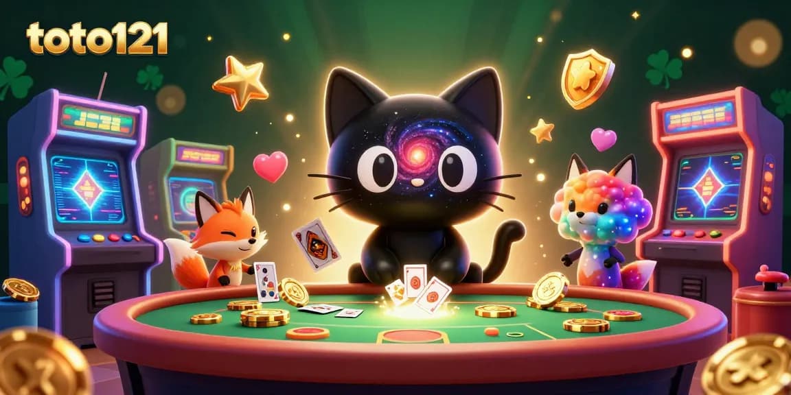 Toto121 mengundang keberuntungan dengan kucing hitam berbintang dan rubah nebula di kasino kosmik