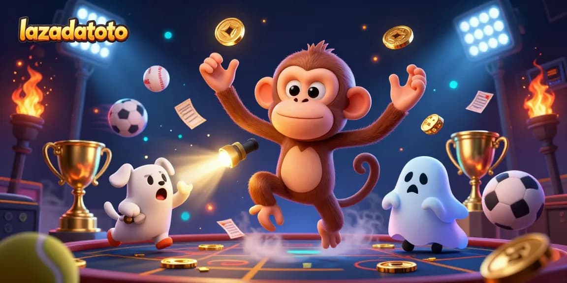 Visualisasi kasino hantu dengan lazadatoto, monyet poltergeist dan anjing pemburu hantu.