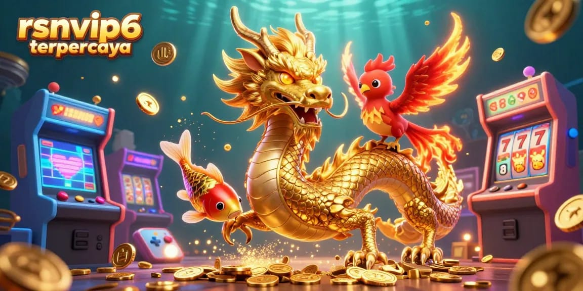 Experience the thrill of gaming with rsnvip6 terpercaya showcasing a vibrant casino scene.