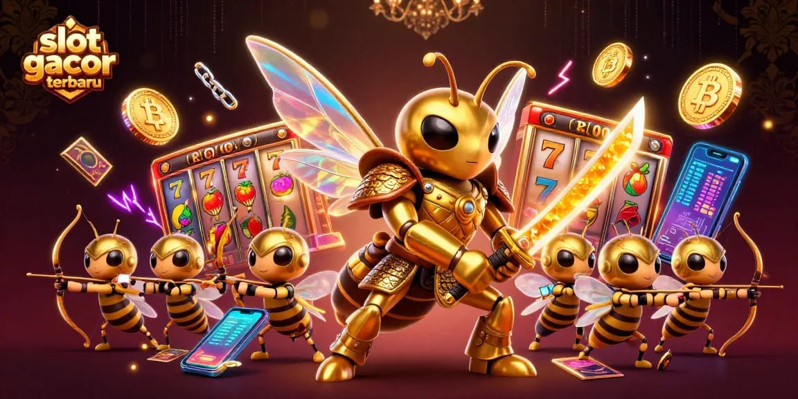 Menangkan permainan dengan slot gacor terbaru di ilustrasi 3D yang dramatis dan penuh warna.