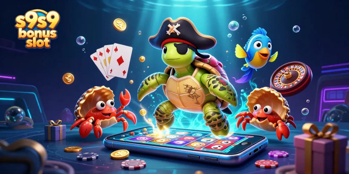 Engage with the vibrant s9s9 bonus slot experience through colorful game illustrations filled with treasure and excitement.
