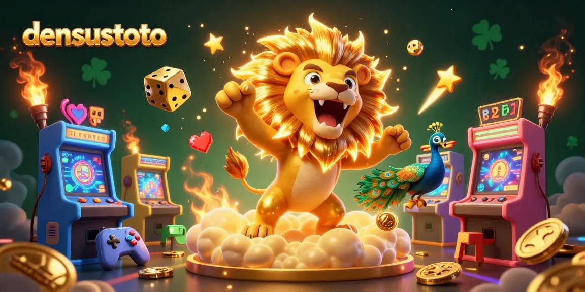Bermain di DENSUSTOTO dengan visual kaya tema permainan slot dan dadu emas yang menggembirakan.