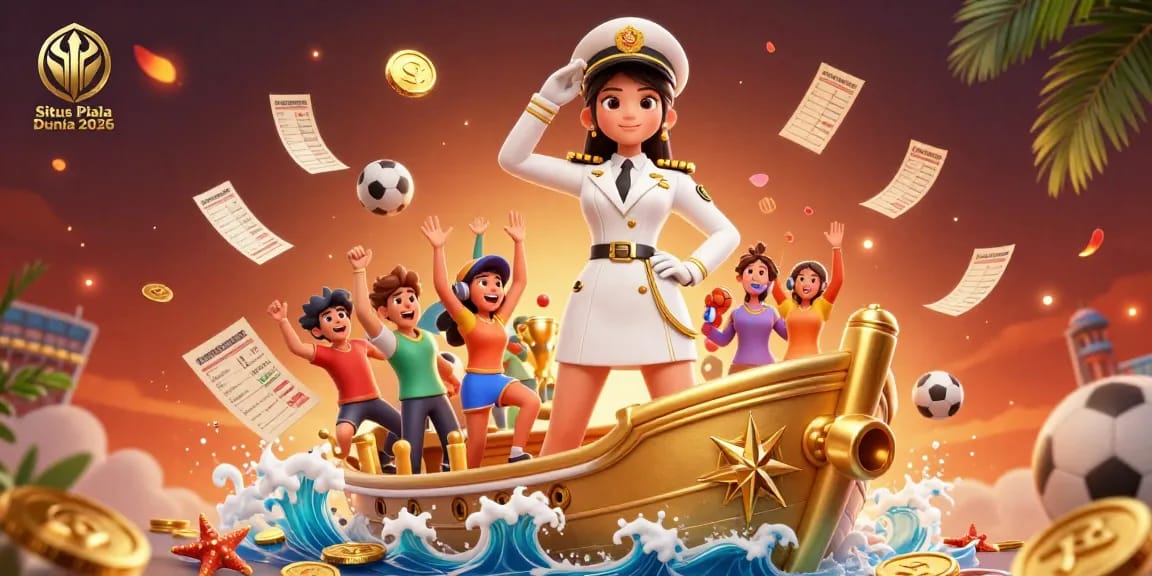 Situs Piala Dunia 2026 captain triumphs in a vibrant sports betting scene with cheering fans.