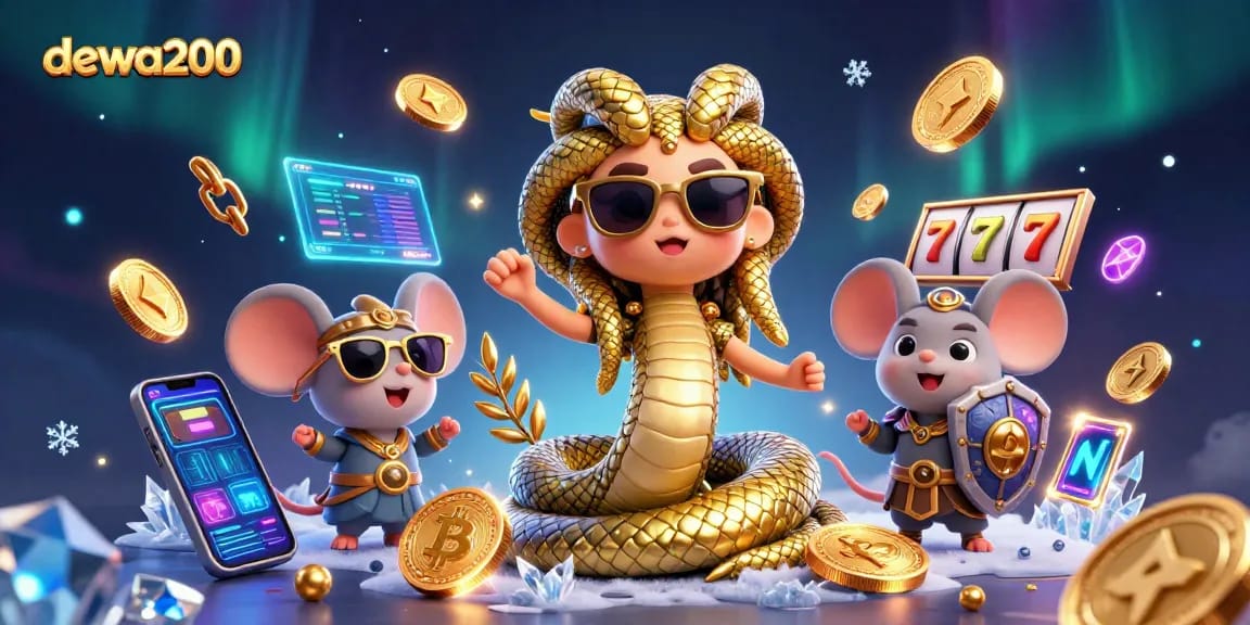 Mainkan dewa200 dengan Medusa yang imut dan keberuntungan slot dalam ilustrasi kasino yang mengesankan.
