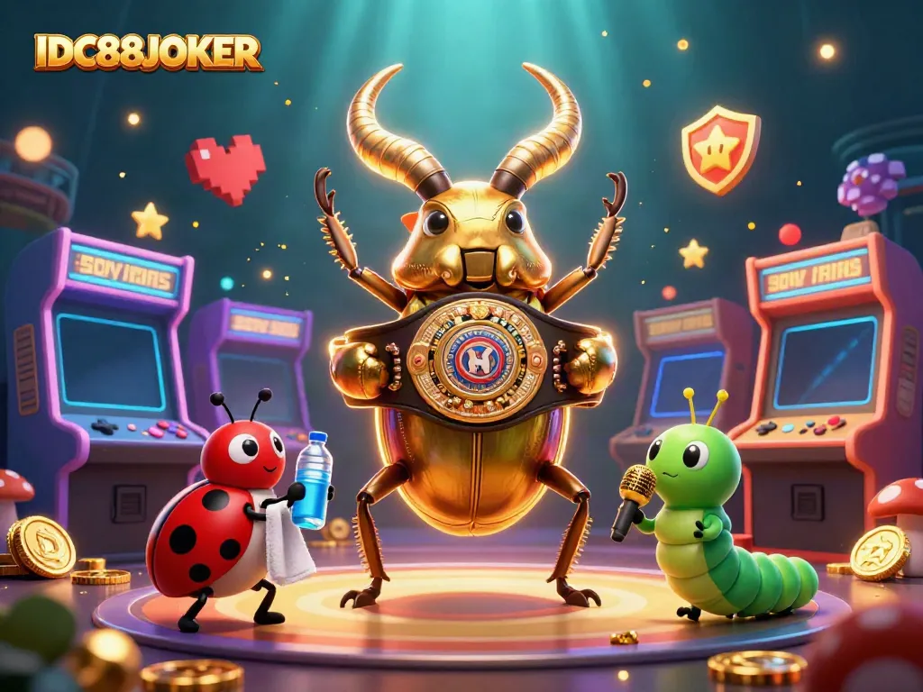 Experience thrilling gameplay at IDC88JOKER featuring dynamic characters amid vibrant casino elements.