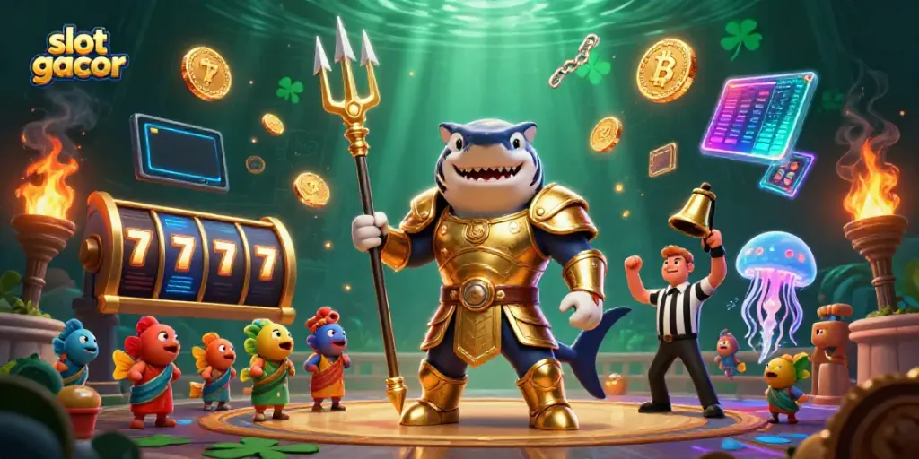 Menangkan pengalaman bermain di slot gacor dengan wajah karakter hewan 3D yang siap bertarung.