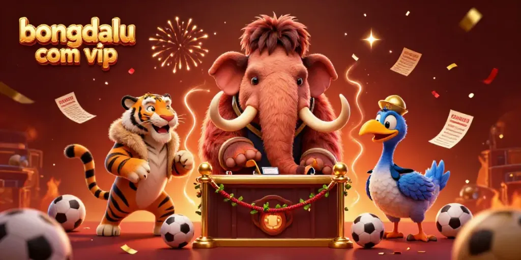 Experience the excitement of bongdalu com vip with a vibrant casino scene featuring a mammoth bouncer.
