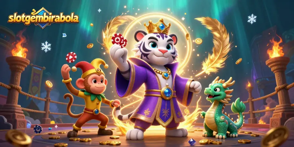 Engage with slotgembirabola's thrilling casino experience through an immersive digital casino scene.
