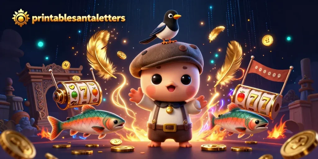 Printablesantaletters mempersembahkan karakter lucu dalam permainan slot berkilauan