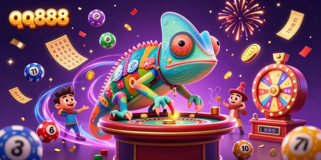 Experience thrilling gameplay at qq888 casino with dynamic lottery balls and rich casino elements.