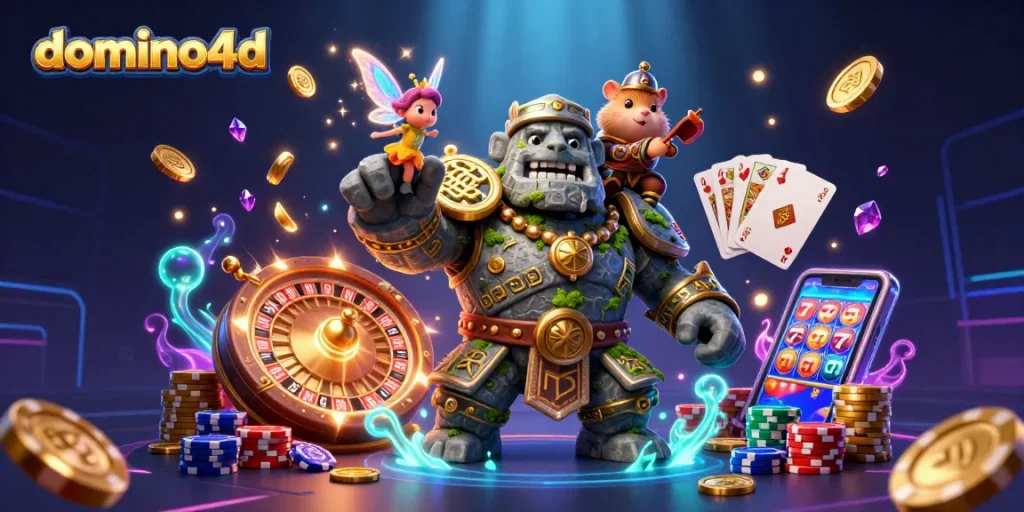 Gali keuntungan di domino4d dengan keajaiban si golem dan raja hamster dalam permainan kasino