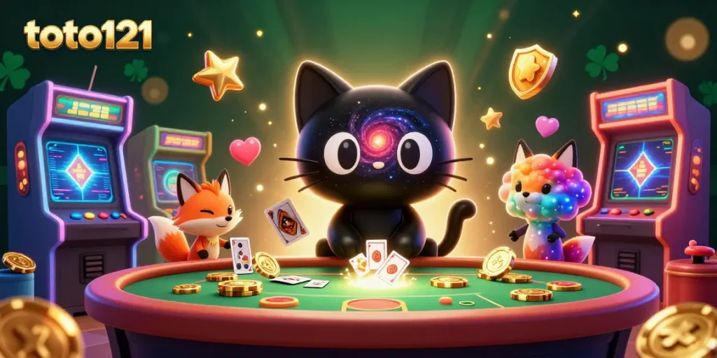 Toto121 mengundang keberuntungan dengan kucing hitam berbintang dan rubah nebula di kasino kosmik